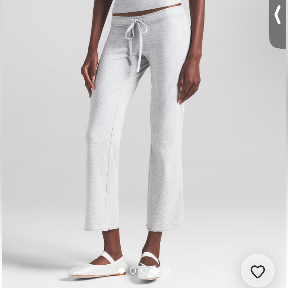Skims Cotton Jersey Low Rise Crop Pant